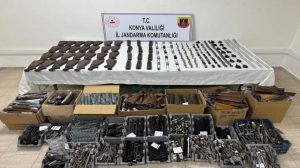 Emniyet kuvvetleri tarafından Beyşehir’de silah operasyonu