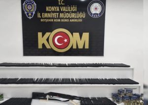 Beyşehir merkezli silah operasyonunda silah kaçaklarına ağır darbe